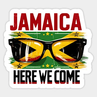 Jamaica Vacation Here We Come Birthday Cruise Travel Sticker